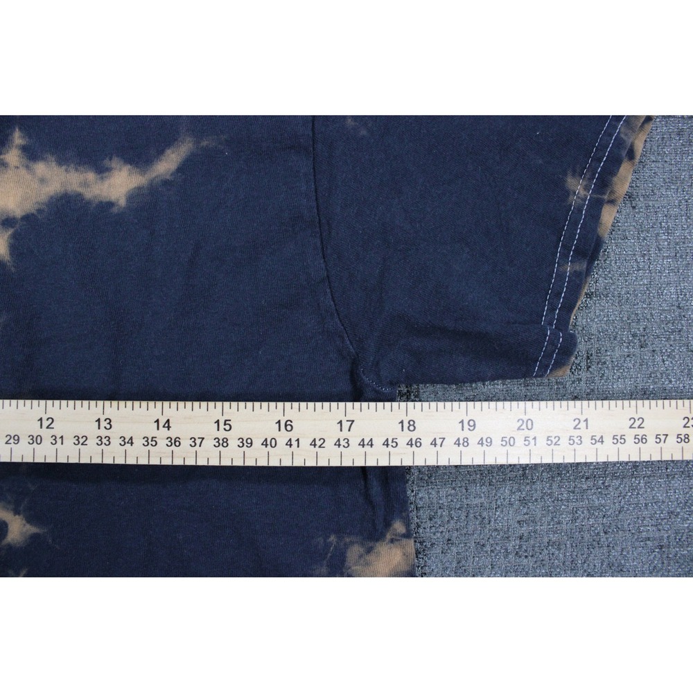 Death Row Records Acid Wash Tie Dye Graphic T-Shirt Navy Red Mens 1X - Picture 7 of 10